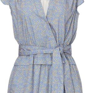 Derek Lam Blue and Yellow Floral Jumpsuit